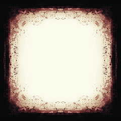 Image showing Grunge retro style abstract textured frame for your projects