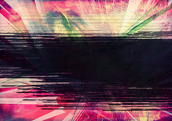 Image showing Grunge textured abstract digital background - collage