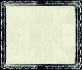 Image showing Grunge retro style abstract textured frame for your projects