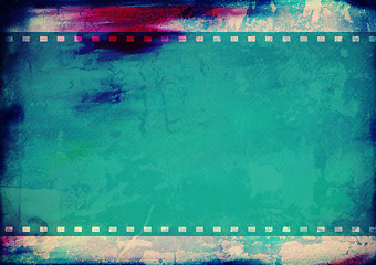 Image showing Grunge film frame with space for your text or image