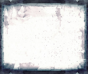 Image showing Grunge retro style abstract textured frame for your projects