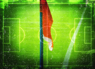 Image showing Football (Soccer Field) illustration with  space for your text.