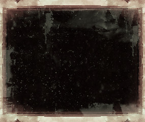 Image showing Grunge retro style abstract textured frame for your projects