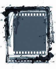 Image showing Grunge film frame with space for your text or image