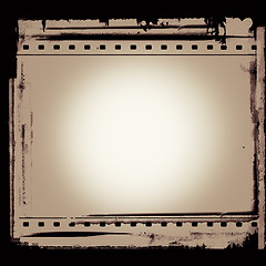 Image showing Grunge film frame with space for your text or image