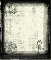 Image showing Grunge retro style abstract textured frame for your projects