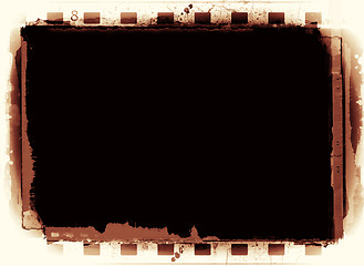 Image showing Grunge film frame with space for your text or image