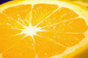 Image showing Close up of a nice fresh juicy orange.