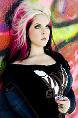 Image showing Punk Gothic Fashion Model