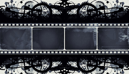 Image showing Grunge film frame with space for your text or image