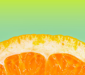 Image showing Close up of a nice fresh juicy orange.