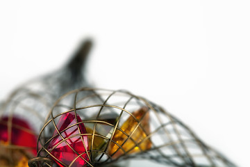 Image showing Abstract macro of fashion earrings