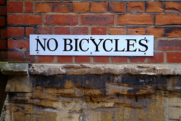 Image showing no bicycles