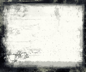 Image showing Grunge retro style abstract textured frame for your projects