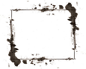Image showing Grunge retro style abstract ink frame for your projects