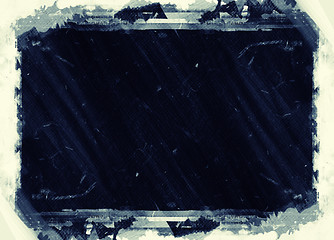 Image showing Grunge retro style abstract textured frame for your projects