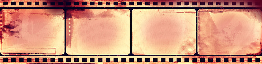 Image showing Grunge film frame with space for your text or image