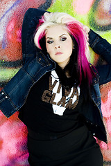 Image showing Punk Gothic Fashion Model