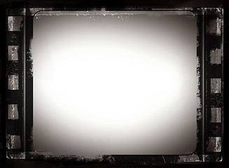 Image showing Grunge film frame with space for text or image