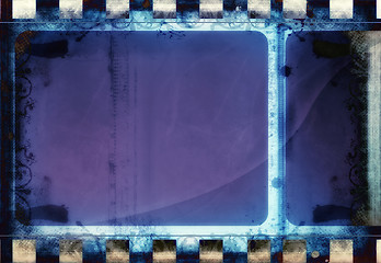 Image showing Grunge film frame with space for text or image