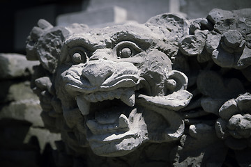 Image showing Balinese temple - God statue