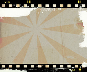 Image showing Grunge film frame with space for text or image