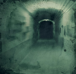 Image showing Grunge textured background - hallway