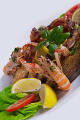 Image showing Delicious fresh Adriatic seafood dish