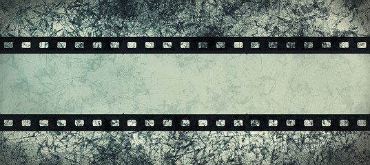 Image showing Grunge film frame with space for text or image