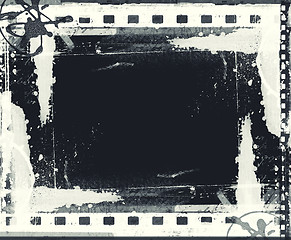 Image showing Grunge film frame with space for text or image