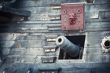 Image showing Old pirate ship