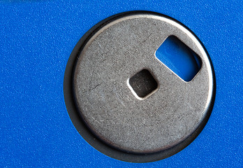 Image showing Blue floppy disk