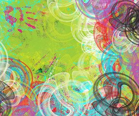 Image showing Abstract textured digital painting