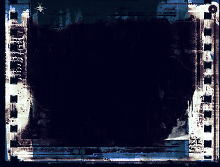 Image showing Grunge film frame with space for text or image