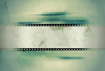 Image showing Grunge film frame with space for text or image