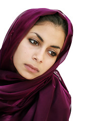 Image showing Woman in a scarf