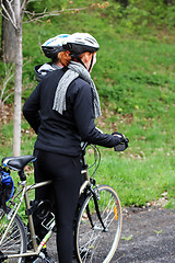 Image showing Biker couple