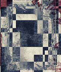 Image showing Grunge abstract textured  collage