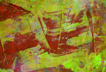 Image showing Abstract mixed media background or texture