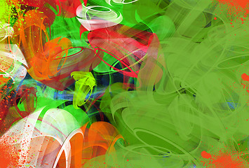 Image showing Abstract textured digital painting