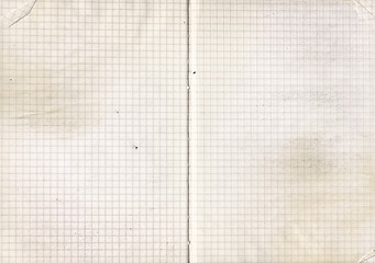 Image showing Old notebook paper