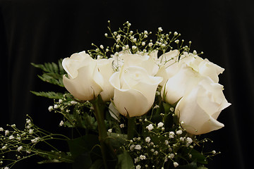 Image showing Image of a Dozen White Roses