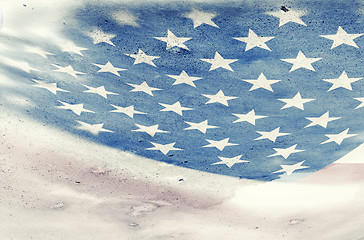 Image showing Grunge flag of USA