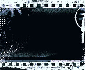 Image showing Grunge film frame with space for text or image