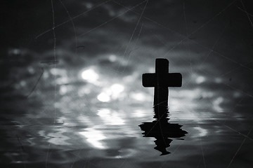 Image showing Grunge textured spiritual background