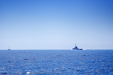 Image showing Fishing-boat on open sea