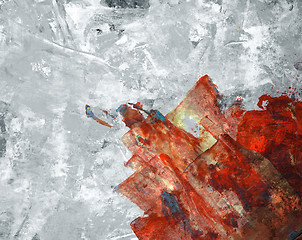 Image showing Abstract mixed media background or texture