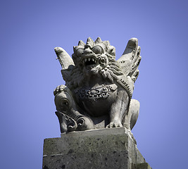 Image showing Balinese temple - God statue