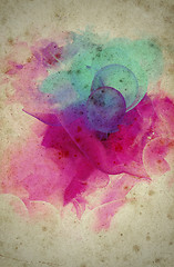 Image showing Grunge collage, watercolor style , great background or texture