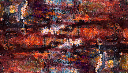 Image showing Abstract mixed media background or texture